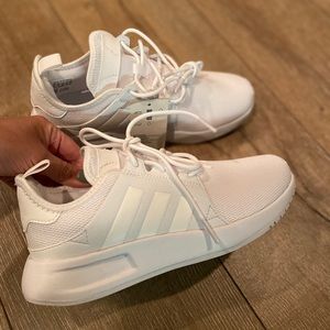 NEW white adidas